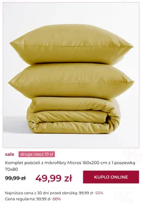 Komplet pościeli z mikrofibry Micros home&you promocja w home&you