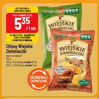Chipsy Wiejskie Ziemniaczki promocja w POLOmarket