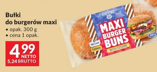 Bułki do burgerów maxi Dan Cake promocja w Makro