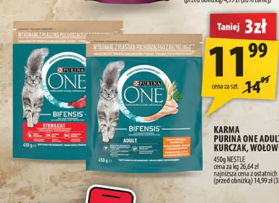 Karma Purina ONE Adult kurczak promocja w Arhelan