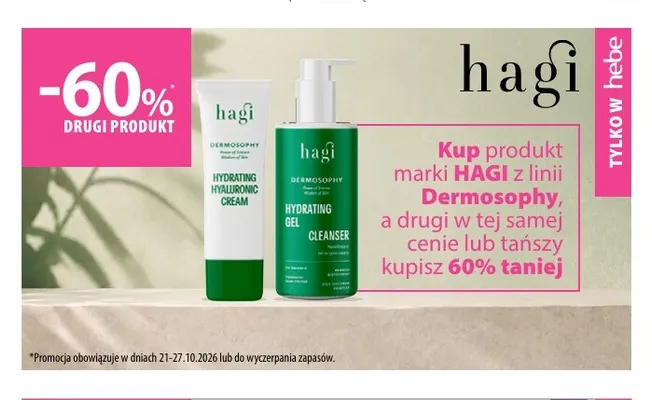 Produkty marki Hagi Dermosophy promocja w Hebe