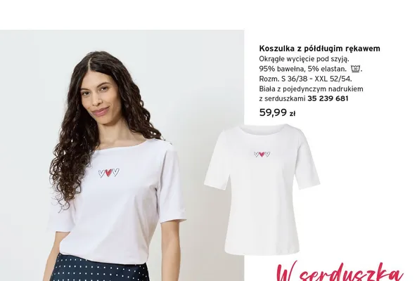 Koszulka z półdługim rękawem promocja w Tchibo