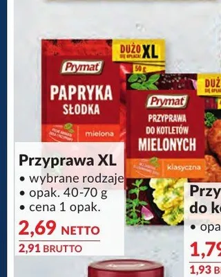 Przyprawa XL Papryka słodka Prymat promocja w Makro