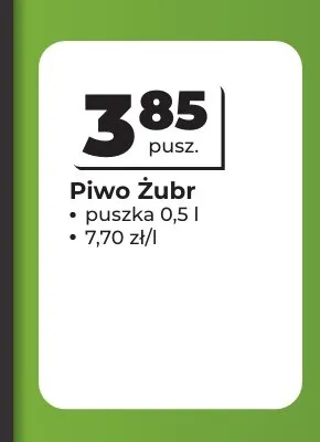 Piwo Żubr promocja w Odido
