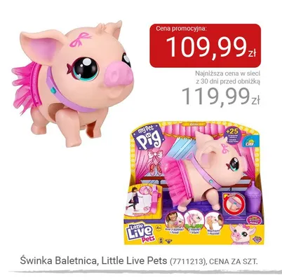 Świnka Baletnica Little Live Pets promocja w Smyk