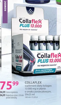 Suplement diety kolagen 13 000 mg w płynie o smaku porzeczkowym Collaflex promocja w Hebe