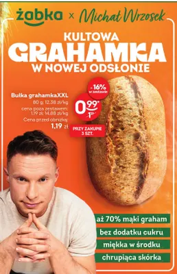 Bułka grahamka XXL promocja w Żabka