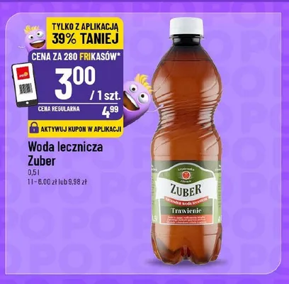 Woda lecznicza Zuber promocja w POLOmarket