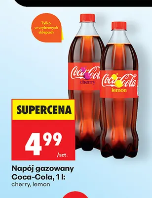 Napój gazowany Coca-Cola lemon promocja w Biedronka