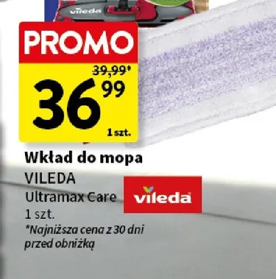 Wkład do mopa Vileda Ultramax Care promocja w Intermarche