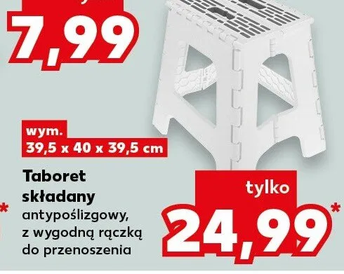 Taboret składany promocja w Kaufland