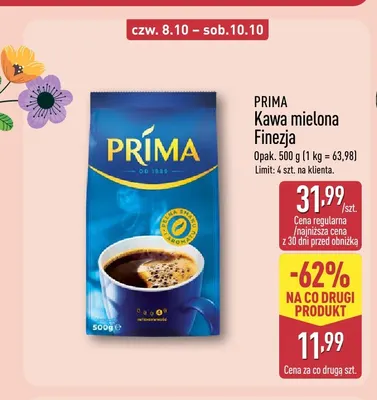 Kawa mielona Finezja Prima promocja w Aldi