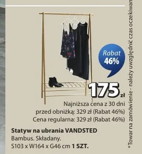 Statyw na ubrania Vandsted promocja w Jysk