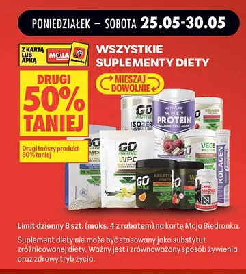 Suplementy diety promocja w Biedronka