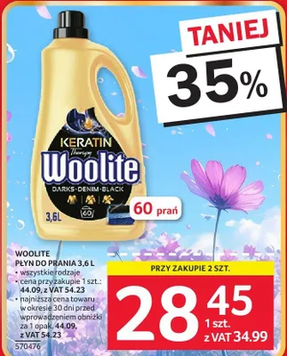 Płyn do prania Woolite Dark Denim Black 3,6 l promocja w Selgros