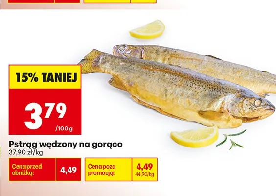 Pstrąg wędzony na gorąco promocja w Biedronka