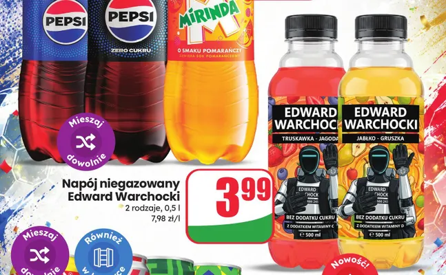 Napój niegazowany Edward Warchocki Truskawka - Jagoda promocja w Dino