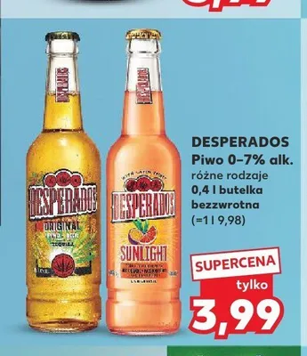 Piwo Desperados Original promocja w Kaufland