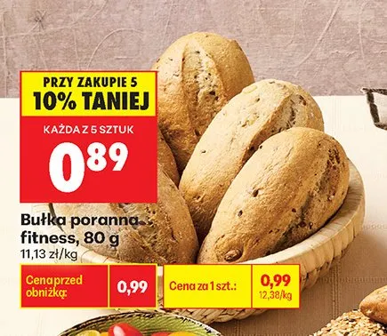 Bułka poranna fitness promocja w Biedronka