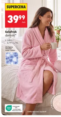 Szlafrok damski Clevé promocja w Biedronka