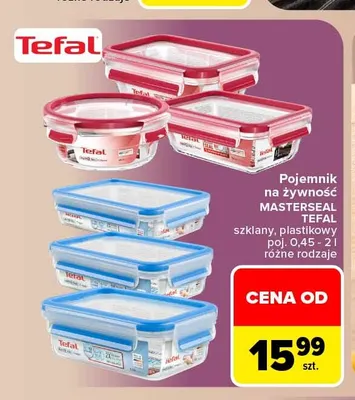Pojemnik na żywność Masterseal Tefal szklany promocja w Carrefour