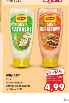 Sos tatarski Winiary promocja w Kaufland
