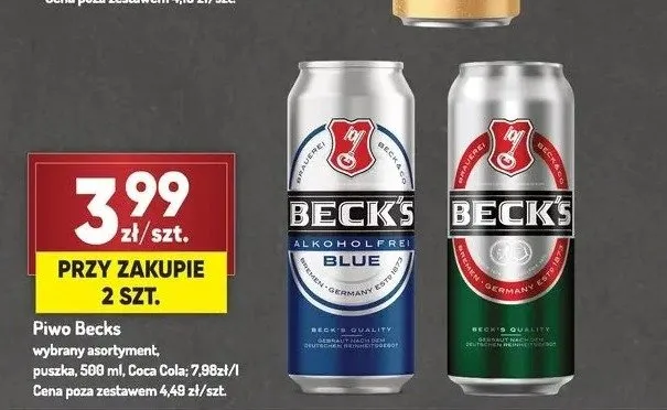 Piwo Beck's promocja w Avita