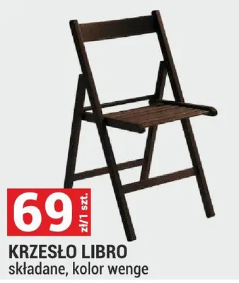Krzesło Libro składane promocja w Merkury Market