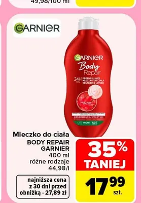 Mleczko do ciała Body Repair Garnier promocja w Carrefour