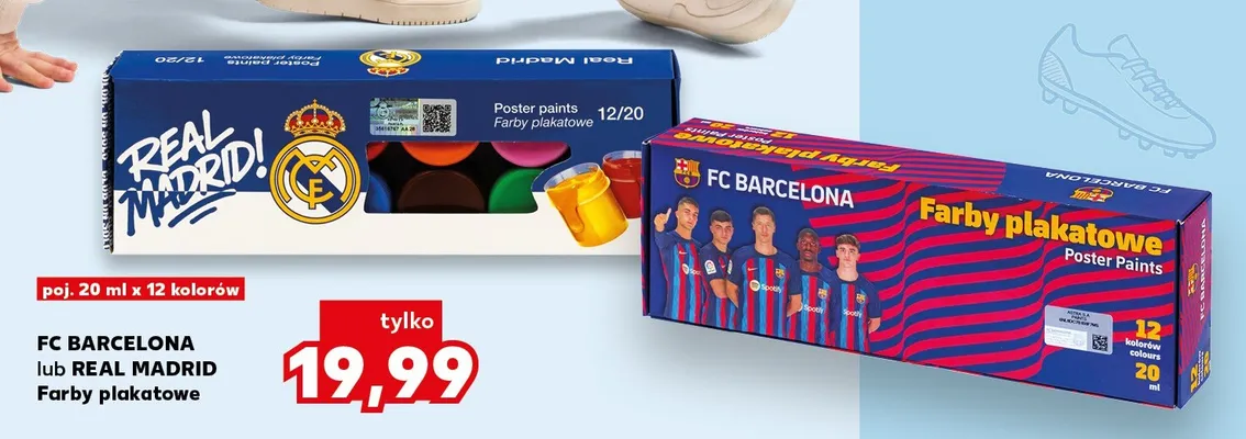 Farby plakatowe FC Barcelona promocja w Kaufland