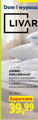Kołdra Hydrocool Livarno 140x200 cm promocja w Lidl