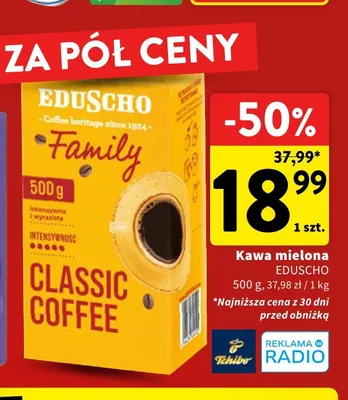 Kawa mielona Eduscho Family promocja w Intermarche