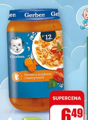 Danie dla dzieci Gerber Junior Risotto z indykiem i warzywami promocja w Dino