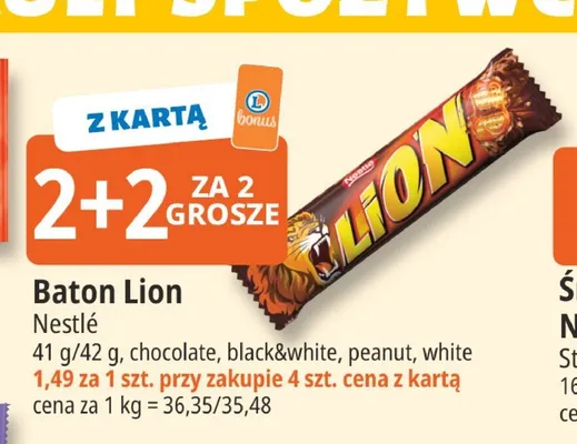 Baton Lion promocja w Leclerc