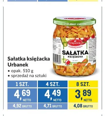 Sałatka księżacka Urbanek promocja w Makro