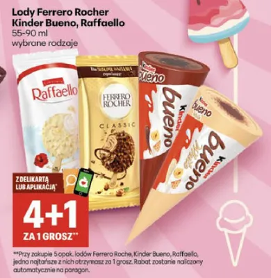 Lody Kinder Bueno promocja w Delikatesy Centrum