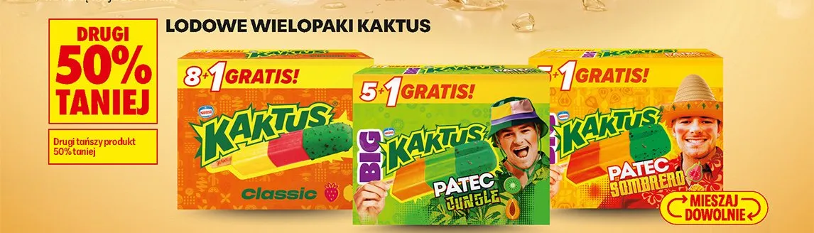 Lody Kaktus Classic 9-pak promocja w Biedronka