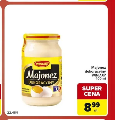 Majonez dekoracyjny Winiary promocja w Carrefour Market