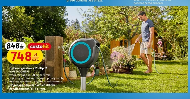 Bęben ogrodowy Gardena RollUp M promocja w Castorama