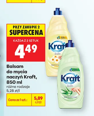 Balsam do mycia naczyń Kraft 850 ml promocja w Biedronka