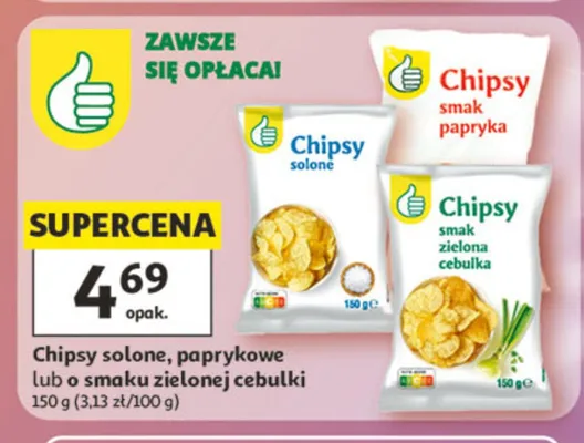 Chipsy solone promocja w Auchan