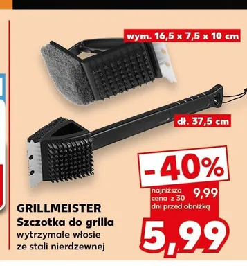 Szczotka do grilla GRILLMEISTER 37,5cm promocja w Kaufland