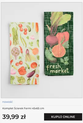 Komplet ścierek kuchennych home&you Fermi 45x65 cm promocja w home&you