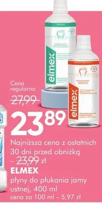 Płyny do płukania jamy ustnej Elmex promocja w Super-Pharm