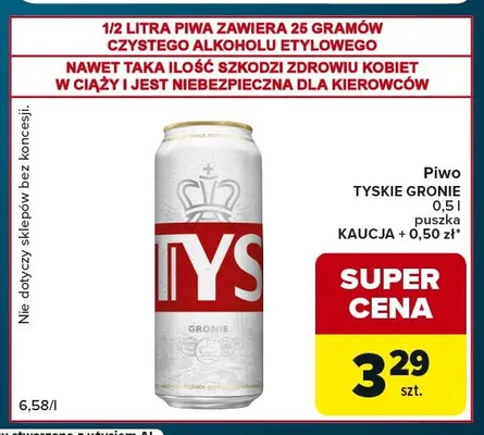 Piwo Tyskie Gronie promocja w Globi