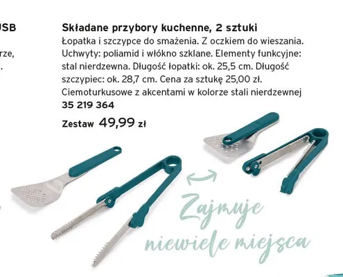Składane przybory kuchenne Tchibo promocja w Tchibo