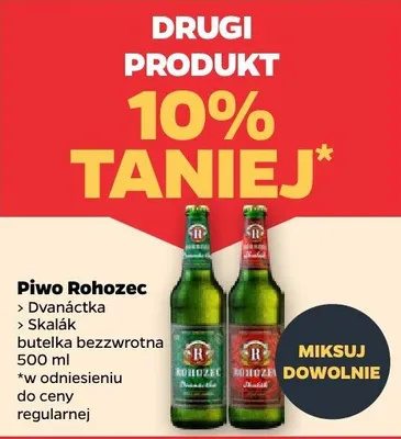 Piwo Dvobák Skalák butelka bezczwrotna promocja w Netto