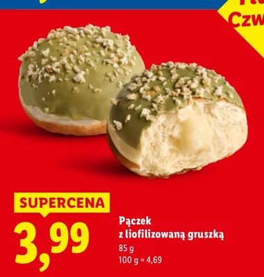 Pączek z liofilizowaną gruszką promocja w Lidl