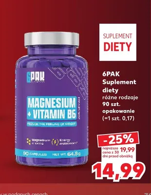 Suplement diety 6PAK promocja w Kaufland