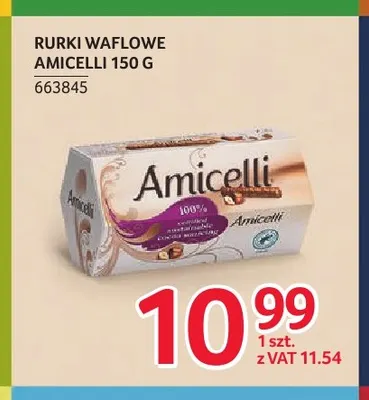 Rurki waflowe Amicelli promocja w Selgros